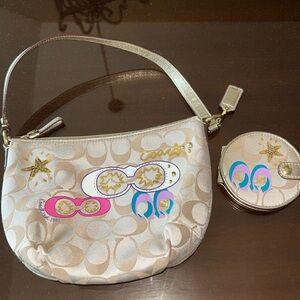 Coach bag and matching mirror